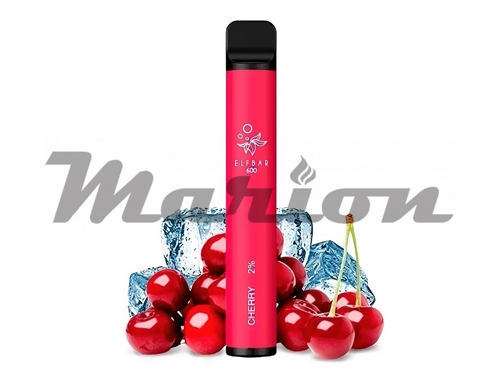 Elf Bar 600 - 20mg - Cherry (Třešeň), produktový obrázek.