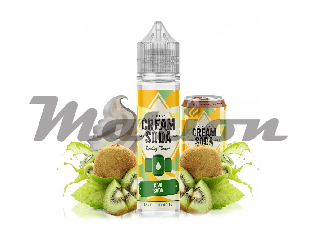 TI Juice Cream Sodas - Shake & Vape - Kiwi Soda - 12ml, produktový obrázek.