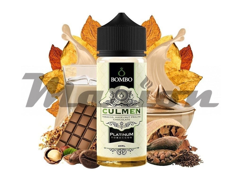 Bombo - Platinum Tobaccos - S&V - Culmen (Tabák s pralinkou, čokoládou a irským krémem) 40ml, produktový obrázek.