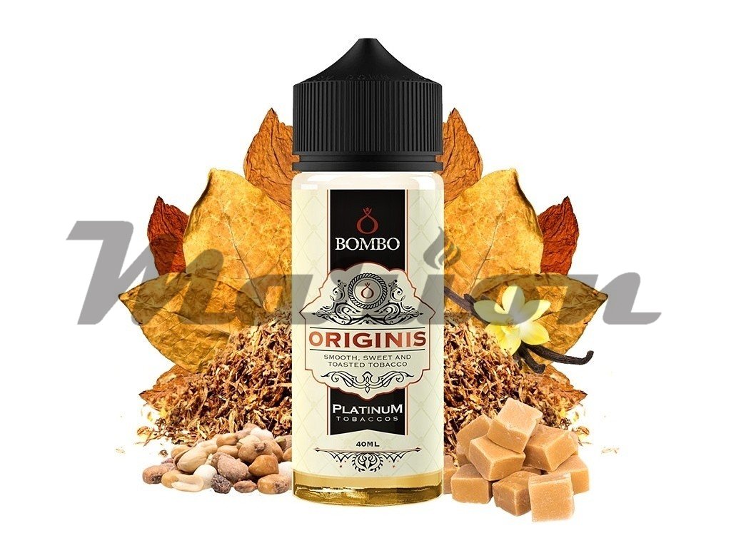 Bombo - Platinum Tobaccos - S&V - Originis (Tabák RY4) 40ml, produktový obrázek.