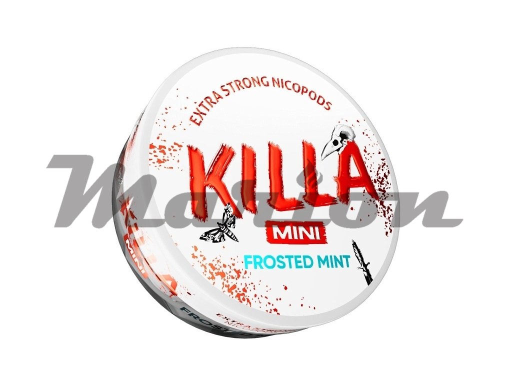 KILLA Mini - nikotinové sáčky - Frosted Mint - 16mg /g, produktový obrázek.