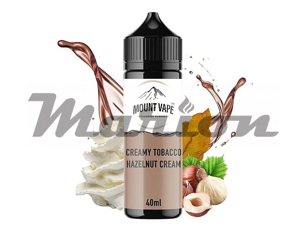 Mount Vape - Shake & Vape - Creamy Tobacco Hazelnut Cream - 40ml, produktový obrázek.