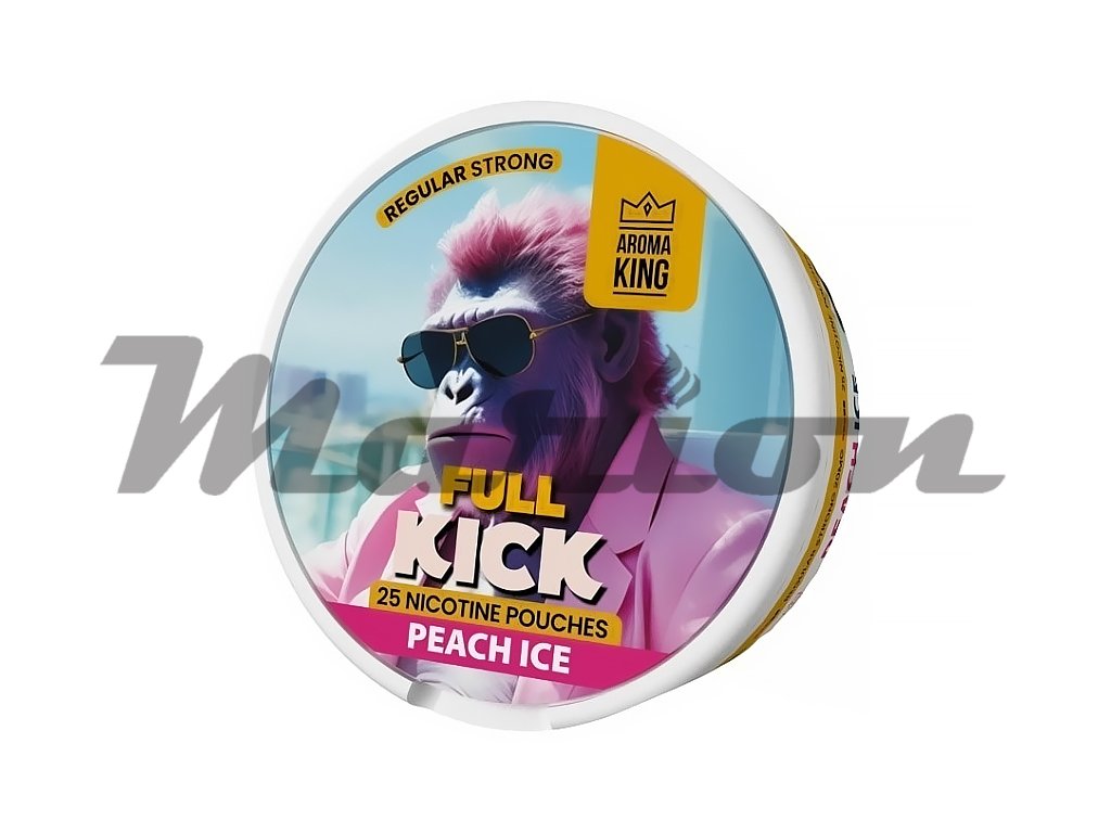 Aroma King Full Kick - nikotinové sáčky - Peach ICE - 20mg /g, produktový obrázek.