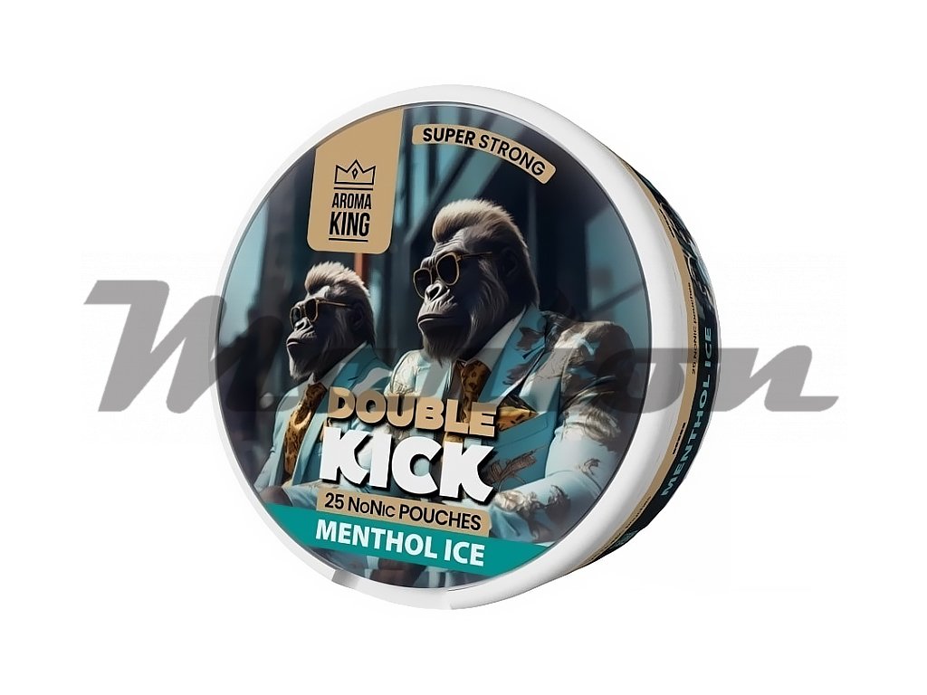 Aroma King Double Kick - NoNic sáčky - Mentol ICE - 10mg /g, produktový obrázek.
