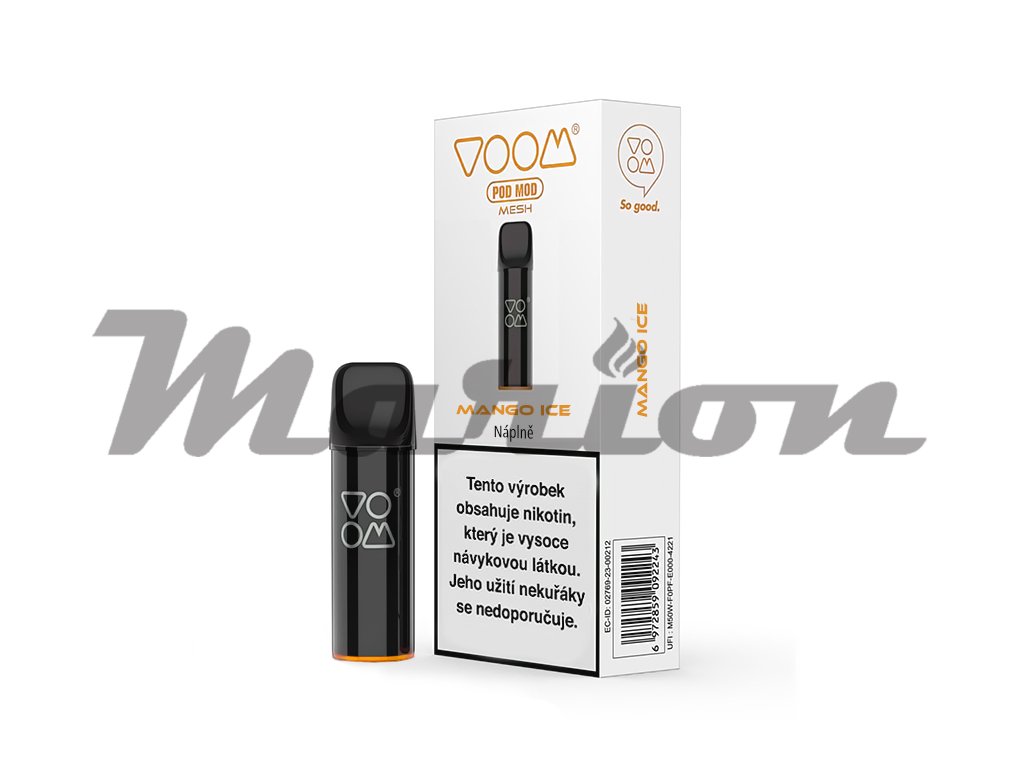 Voom Pod - přednaplněná Cratridge - Mango ICE (chladivé mango) - 20mg - 1ks, produktový obrázek.