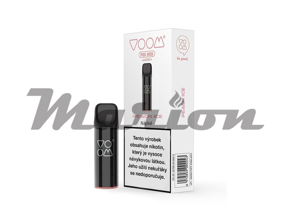 Voom Pod - přednaplněná Cratridge - Peach ICE (chladivá broskev) - 20mg - 1ks, produktový obrázek.