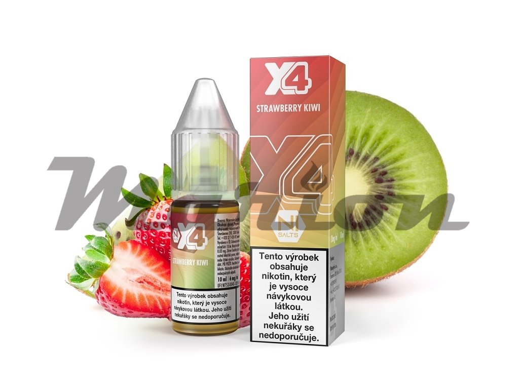 X4 Bar Juice Salt - E-liquid - Strawberry Kiwi (Jahoda a kiwi) - 20mg, produktový obrázek.