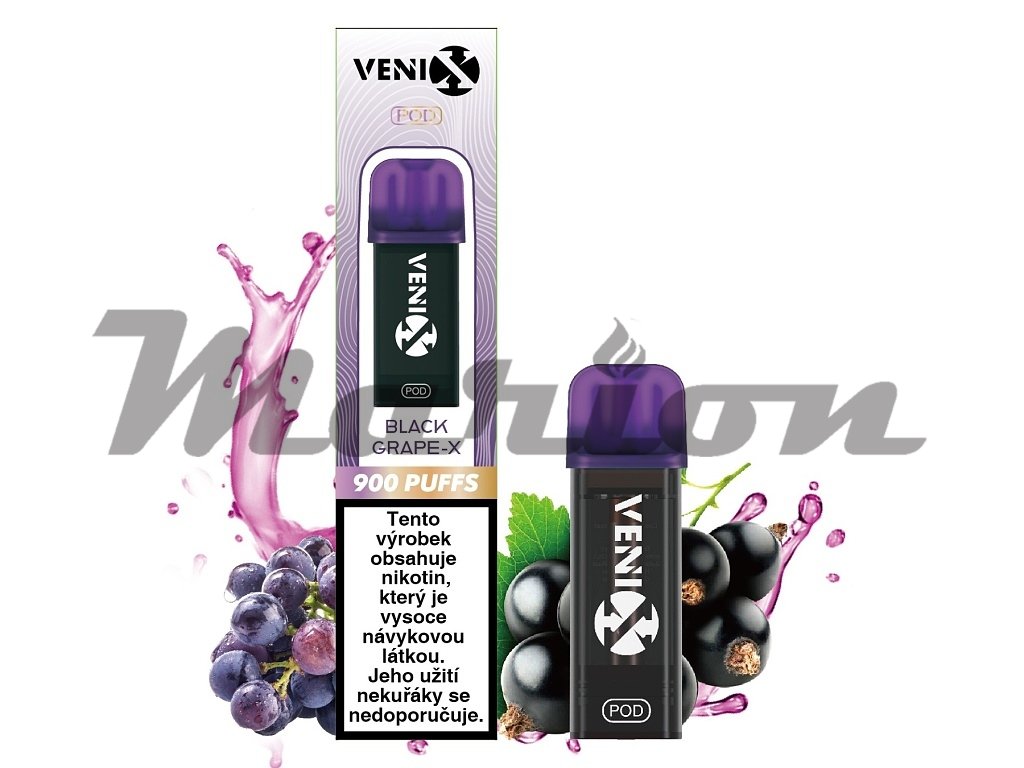 Venix Max Pod - Black Grape-X - 20mg, produktový obrázek.