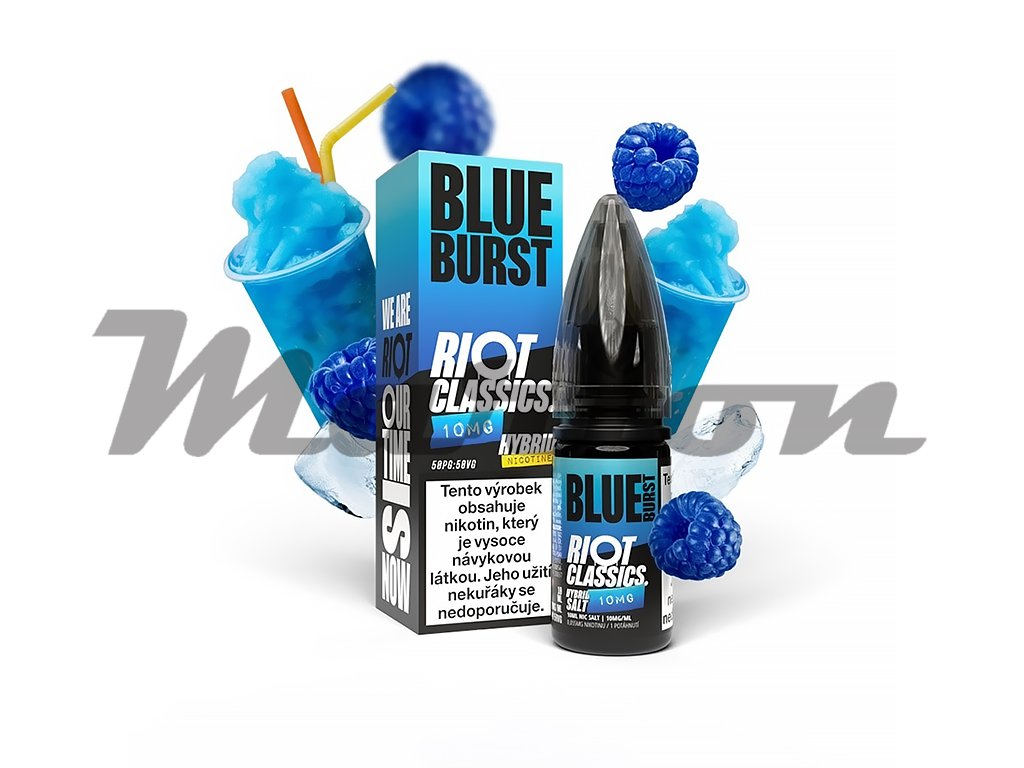 Riot SALT Hybrid - Blue Burst - 10mg, produktový obrázek.
