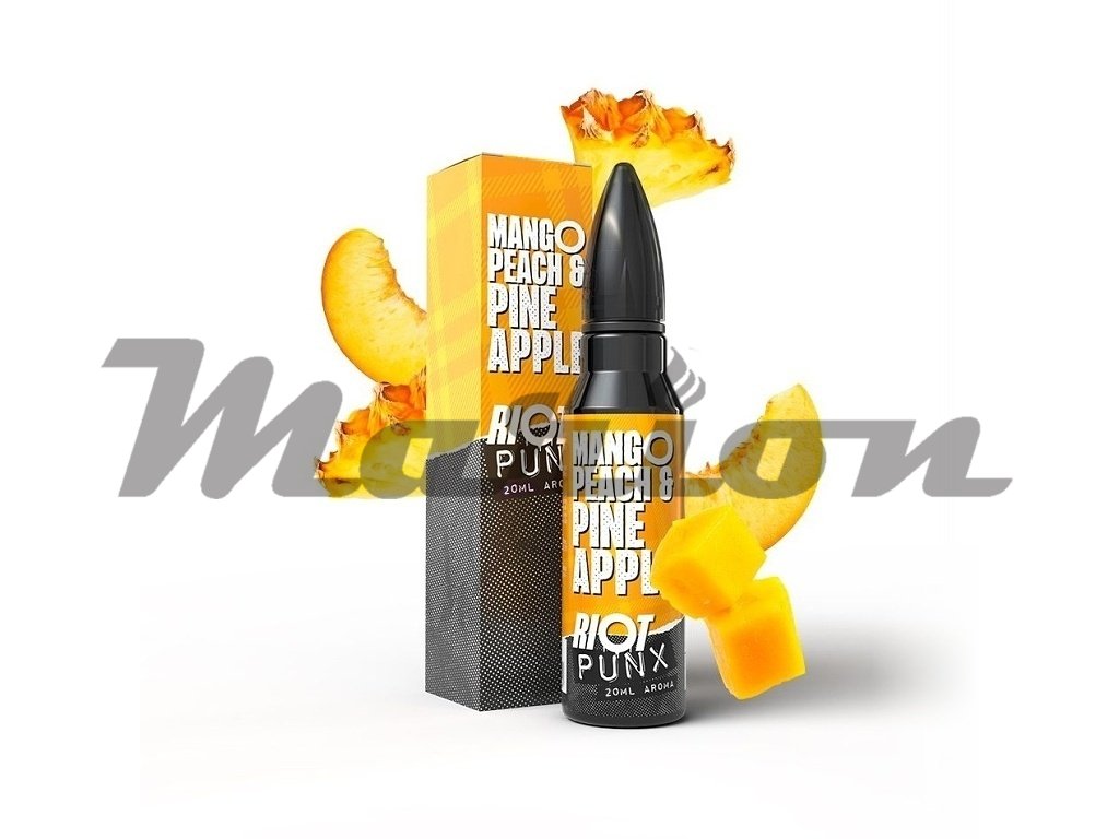 Riot Squad - Punx - S&V - Mango, Broskev & Ananas - 20ml, produktový obrázek.