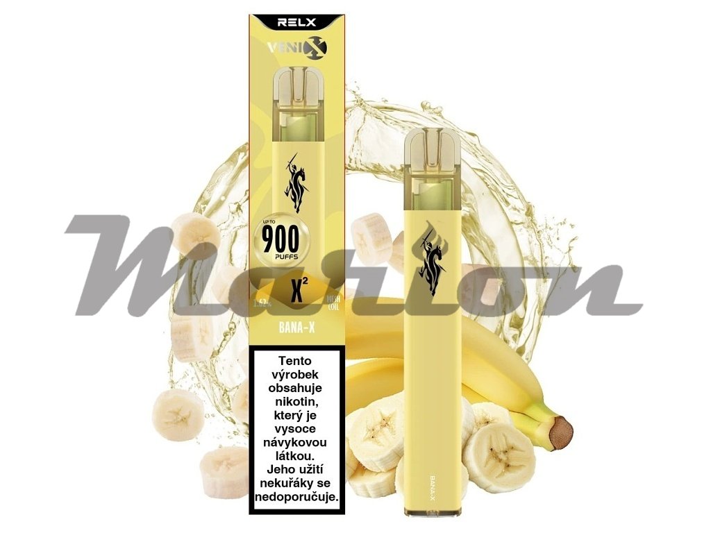 Venix X2 - Bana-X - 16mg, produktový obrázek.