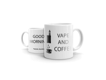 Hrnek Vapetalk s Karotkou - Good Morning (Bílý)