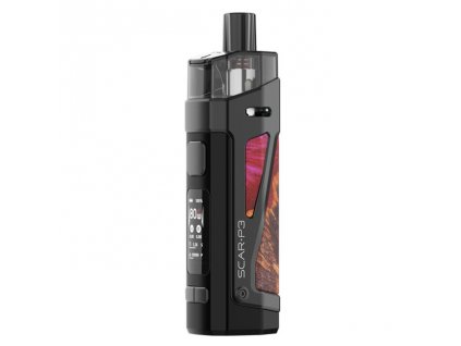 Smoktech SCAR-P3 80W Pod Grip SET 2000mAh - Red Stabilizing Wood