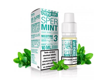 Pinky Vape - E-liquid - 10ml - 0mg - Spermint (Mentol)