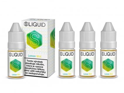 SLIQUID Citron s mátou (Lemon Mint) 4x10ml