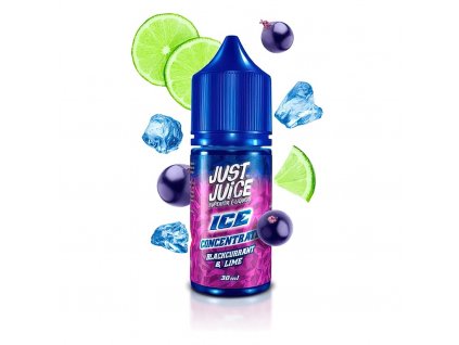 Just Juice - Příchuť - Blackcurrant Lime ICE - 30ml, produktový obrázek.