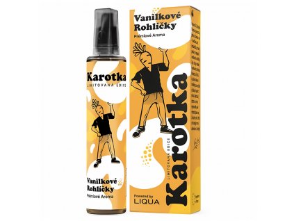Liqua Mix&Go by Karotka - Vanilkové Rohlíčky - 12ml, produktový obrázek.