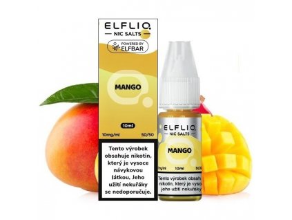 Elf Bar Elfliq - Salt e-liquid - Mango - 10ml - 10mg, produktový obrázek.