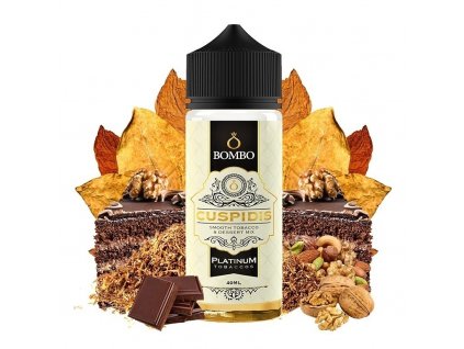Bombo - Platinum Tobaccos - S&V - Cuspidis (Světlý tabák s čokoládou a oříšky) 40ml, produktový obrázek.