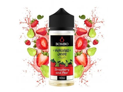 Bombo - Wailani Juice - S&V - Strawberry and Pear (Jahoda s hruškou) 40ml, produktový obrázek.