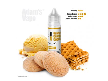 Příchuť Adams vape S&V: Graham Cracker Cookie (Mix sušenek s vanilkovou zmrzlinou) 12ml