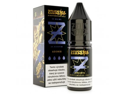 Zeus Juice Salt - E-liquid - Adonis - 10ml - 20mg, produktový obrázek.