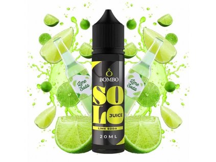 Bombo - Solo Juice - S&V - Lime Soda (Limetková soda) - 20ml, produktový obrázek.