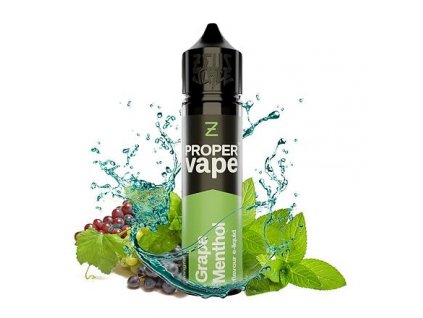 Příchuť Proper Vape by Zeus Juice S&V: Grape Menthol (Hroznové víno s mentolem) 20ml