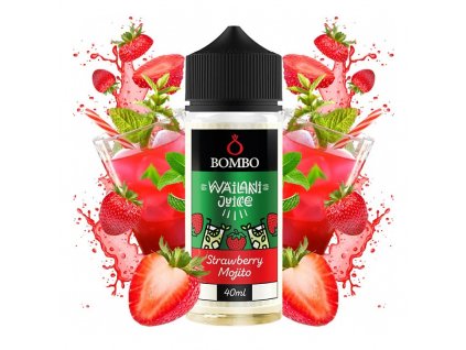 Bombo - Wailani Juice - S&V - Strawberry Mojito (Jahodové mojito) - 40ml, produktový obrázek.