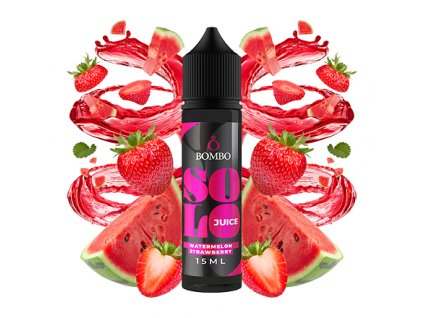 Příchuť Bombo Solo Juice S&V: Watermelon Strawberry (Vodní meloun a jahoda) 15ml