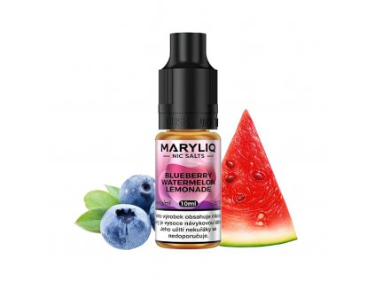 Maryliq - Salt e-liquid - Blueberry Watermelon Lemonade - 10ml - 20mg, produktový obrázek.