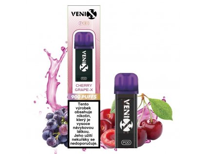 Venix Max Pod - Cherry Grape-X - 20mg, produktový obrázek.