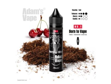 Příchuť Born to Vape S&V: Cherry Wheels (Opravdový tabák s třešní) objem 10ml tabáková nálepka Kolek Q