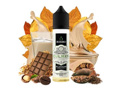 Příchuť Bombo Platinum Tobaccos S&V: Culmen (Tabák s pralinkou, čokoládou a irským krémem) objem 15ml tabáková nálepka Kolek Q