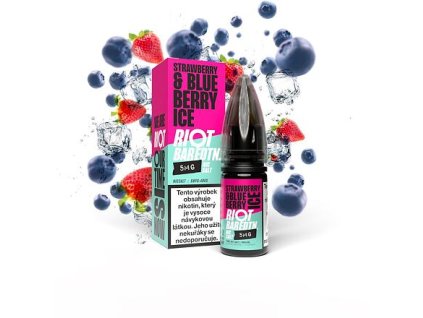 Riot BAR EDTN Salt Strawberry Blueberry Ice (Ledová borůvka s jahodou) 10ml 10mg
