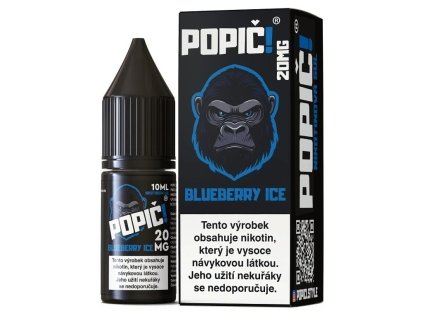 Popič! - Salt e-liquid - Blueberry Ice - 10ml - 20mg, produktový obrázek.