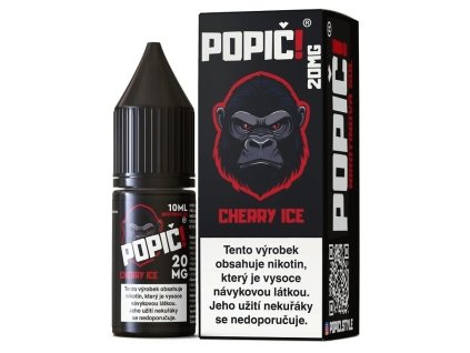 Popič! - Salt e-liquid - Cherry Ice - 10ml - 20mg, produktový obrázek.