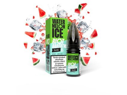 Riot BAR EDTN Salt Watermelon Ice (Ledový vodní meloun) 10ml intenzita nikotinu 10mg tabáková nálepka Kolek R