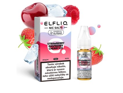Elfliq Salt Strawberry Raspberry Cherry Ice (Chladivá jahoda s malinou a třešní) 10ml 20mg