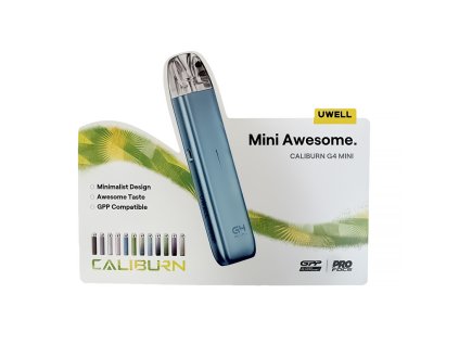 Uwell prodejní cedulka Caliburn G4 mini