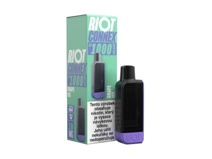 RIOT Connex 1000 předplněná kapsle (Grape Ice) 10mg 1ks