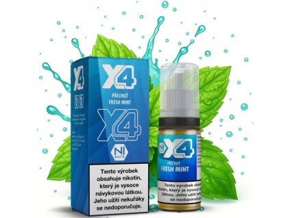 liquid x4 bar juice cerstva mata fresh mint 10ml 10mg