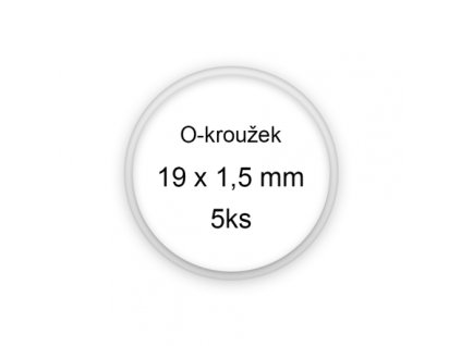 Sada O-kroužků / těsnění 19x1,5 mm (5ks)