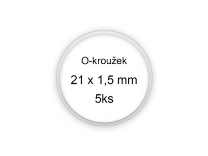 Sada O-kroužků / těsnění 21x1,5 mm (5ks)