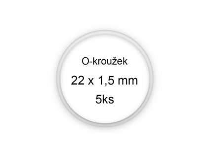 Sada O-kroužků / těsnění 22x1,5 mm (5ks)