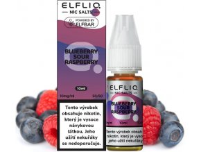 Liquid ELFLIQ Nic SALT Blueberry Sour Raspberry 10ml - 10mg