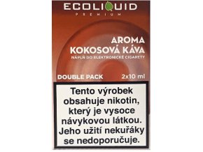 Liquid Ecoliquid Premium 2Pack Coconut Coffee 2x10ml - 0mg