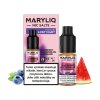 Maryliq Salt Blueberry Watermelon Lemonade (Limonáda s borůvkou a melounem) 10ml intenzita nikotinu 20mg tabáková nálepka Kolek Q