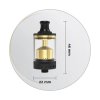GAS MODS Pallas RTA clearomizér Stříbrná 3ml