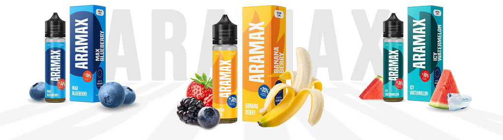 Shake & Vape příchutě Aramax, banner